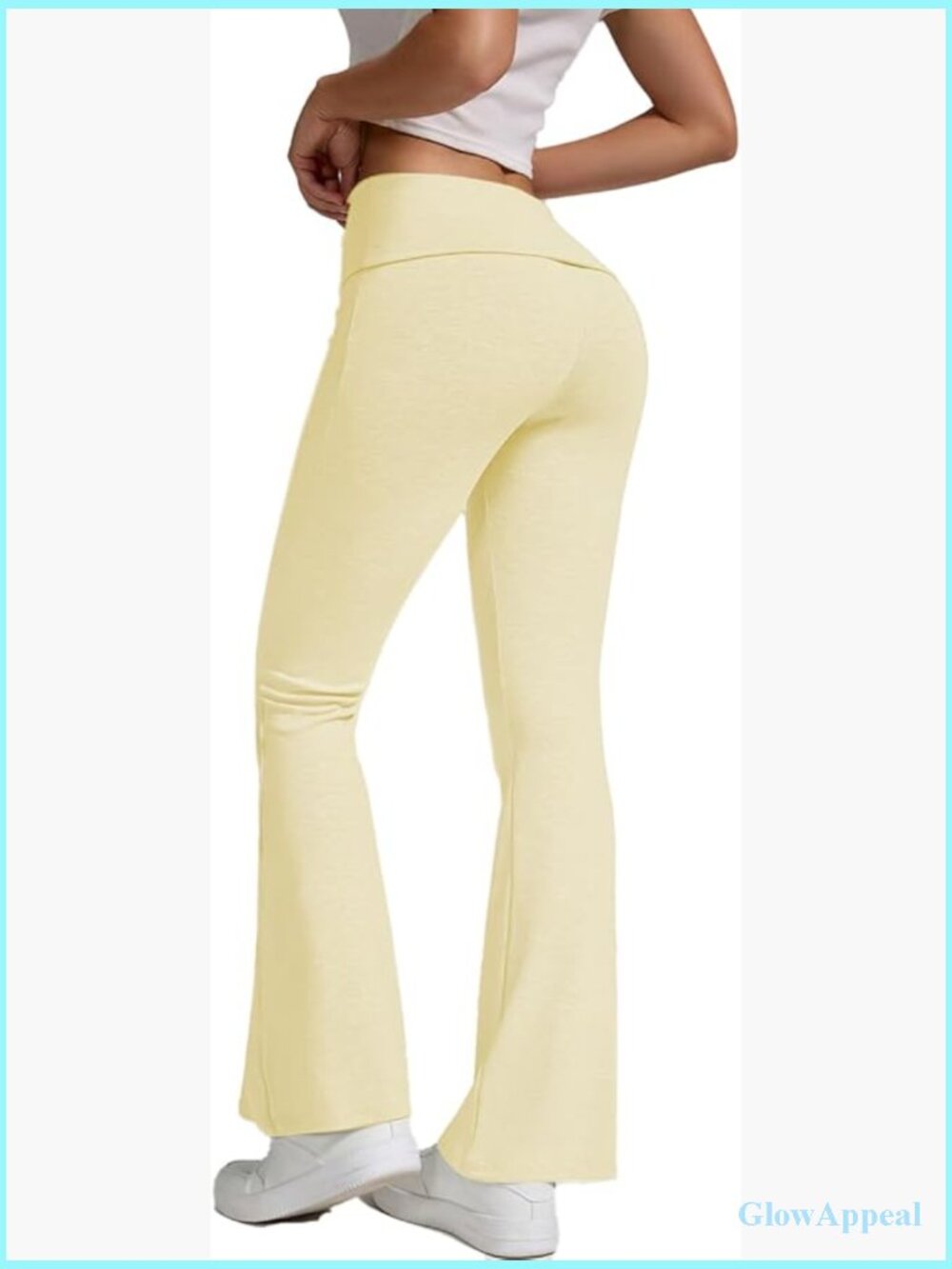 Wide Leg Yoga Pants High Waist Bellbottom Flared Pants Comfy Stretch